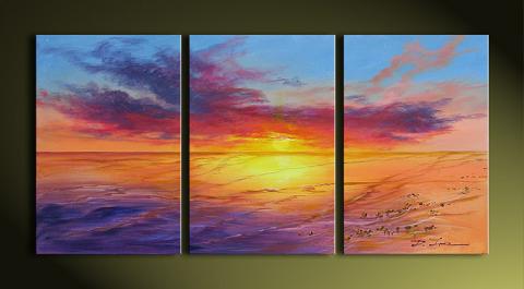 Dafen Oil Painting on canvas seacoast -set272